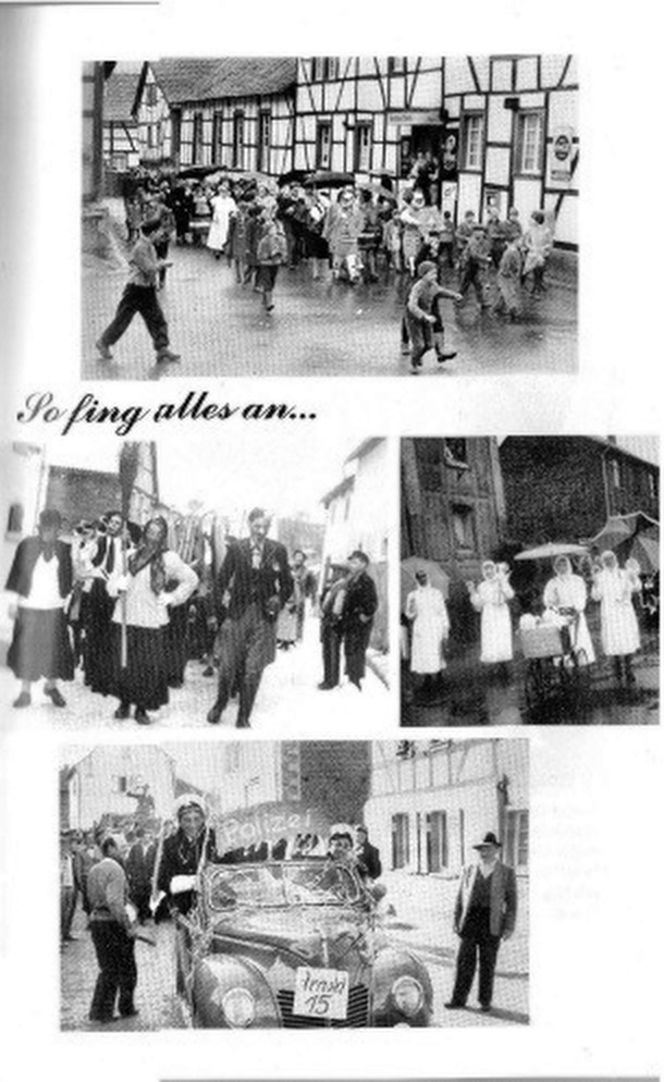 Historische Aufnahmen der KG Erfttrabanten Schönau